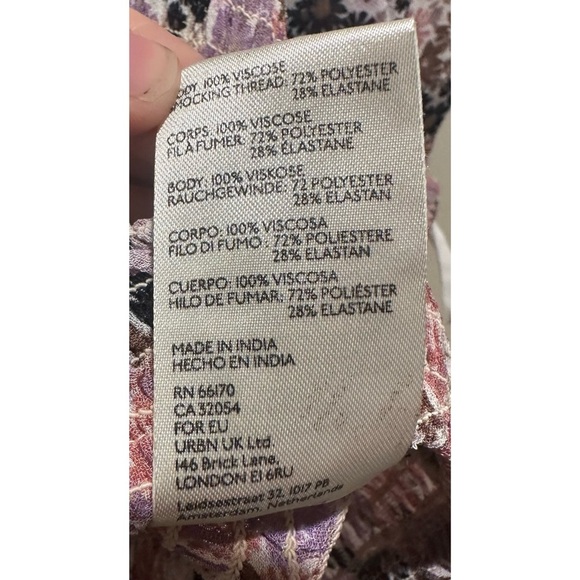 Free People Back On Top Smocked Crop Top In Soft Combo‎ NWT Size Medium - Picture 3 of 10